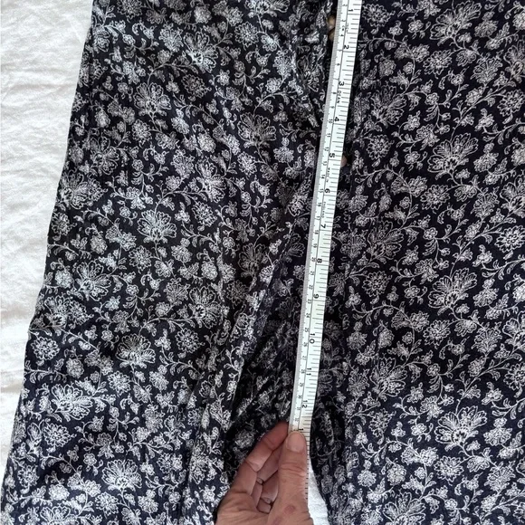 Denim & Supply Ralph Lauren Floral Elastic Tie Wrap Wide Leg Pants Size Medium - Picture 10 of 12